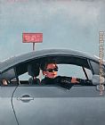 Jack Vettriano Traffic Light Moment painting